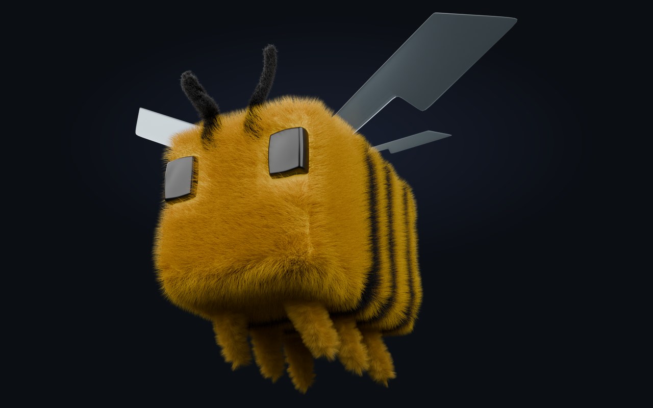 小蜜蜂 3D 模型
